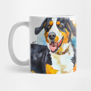 Watercolor Greater Swiss Mountain Dog - Dog Lovers Mug